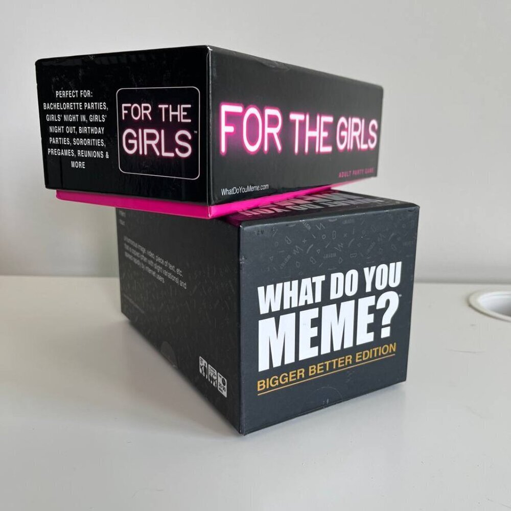 Party Game Bundle – “What Do You Meme?” + “For The Girls”